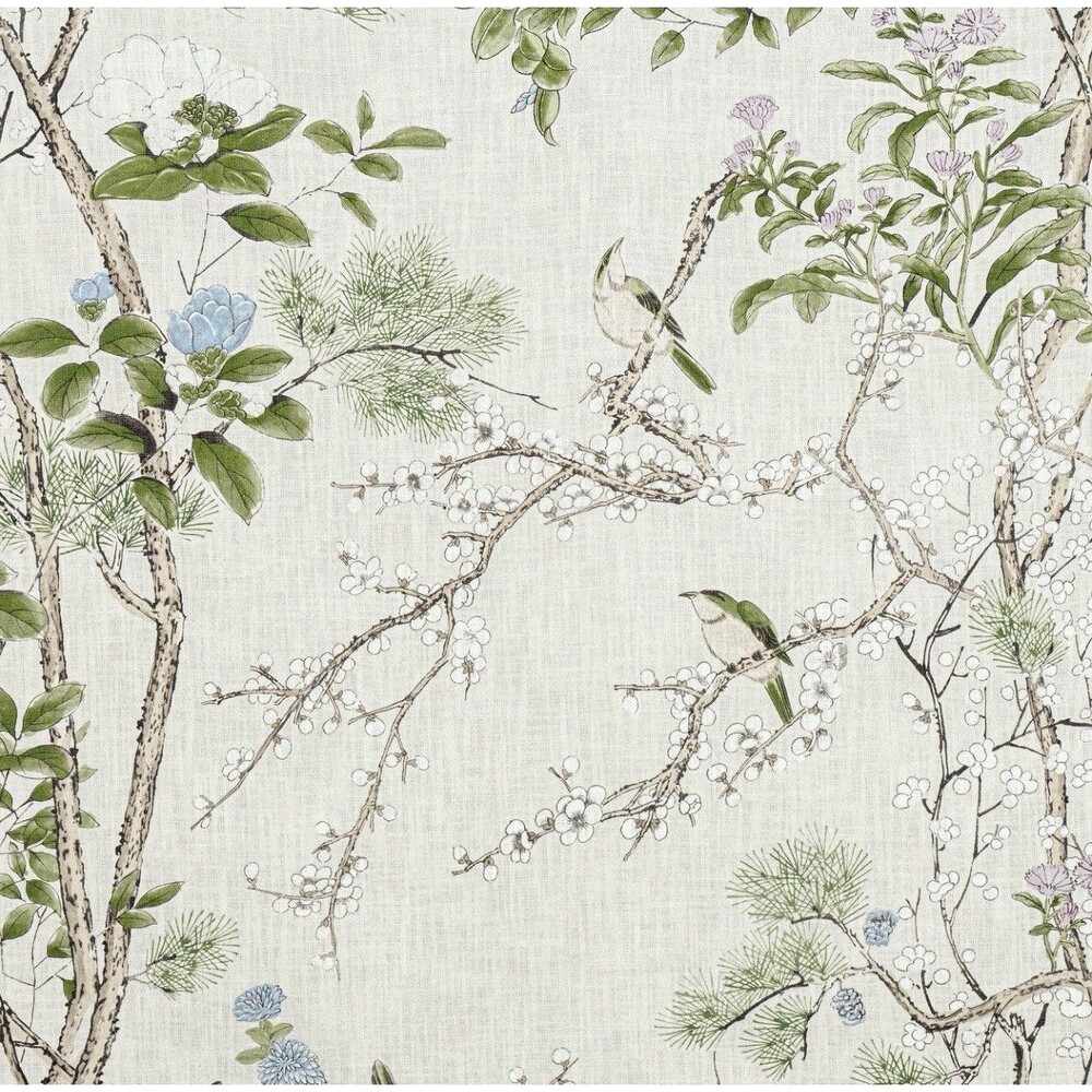 Thibaut Katsura Fabric Pattern: F913622 Grand Palace Cream and Lavender 20yds
